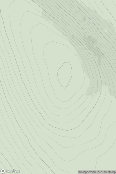 Thumbnail image for Meallan Liath Beag [Durness to Loch Shin] [NC413306] showing contour plot for surrounding peak
